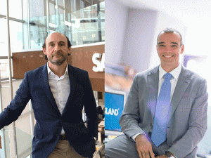 De izquierda a derecha, Manuel Amat, director de Salesland Brands, y David Güeto, director de Venta Remota de Salesland.