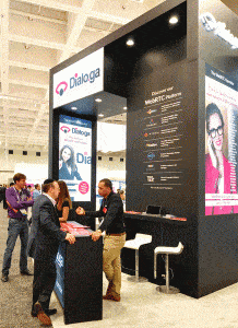 El stand de Dialo.ga en el Mobile World Congress.