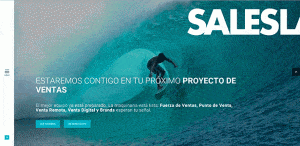 Una imagen del nuevo site de Salesland.