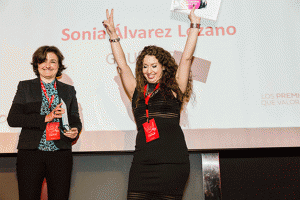 Sonia Álarez recibió el Premio a Mejor Agente del Año.