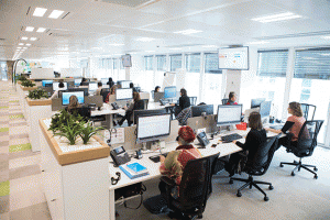 Una imagen de las nuevas instalaciones de BNP Paribas Cardif en Madrid.