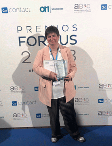 Estíbaliz Pérez, del equipo de Atento España, elegida Mejor Agente del Año.