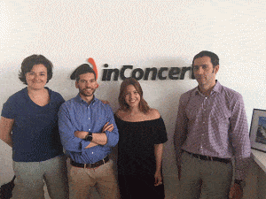 En la imagen, respresentantes de inConcerte y de la AEERC.