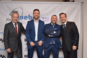 El equipo directivo de Webe Solutions en el evento del 5º aniversario de la compañía.