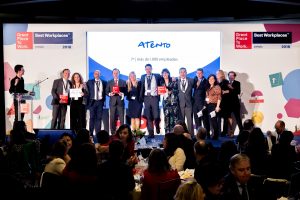Atento aparece en la lista Best Workplaces España 2018.
