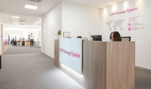 La entrada a la sede de CPP Group Spain.