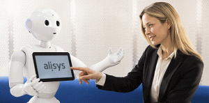 El robot Pepper, en el Global Robot Expo 2019.