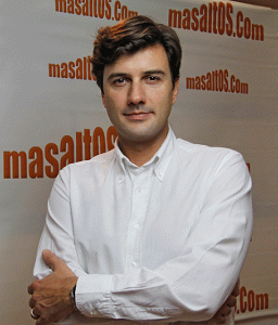 El CEO de masaltos.com, empresa que se ha aliado con Correos Market.