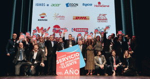 Las 20 empresas premiadas en le certamen Líderes en Servicio .