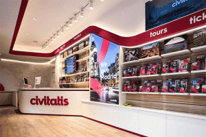 Una de las tiendas de Civitaits.