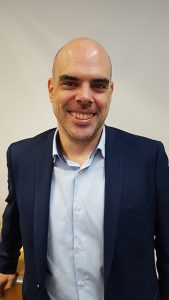 Marcos Tercero, de Transcom, hablando del modelo de teletrabajo.