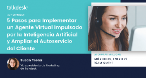 5 pasos para implantar un agente virtual basado en inteligencia artificial.