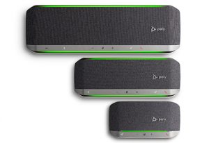 Galardonadas la barra de vídeo, Poly Studio P15, y la familia de altavoces Poly Sync .