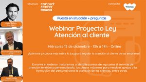 webinar sobre el anteproyecto de Ley.