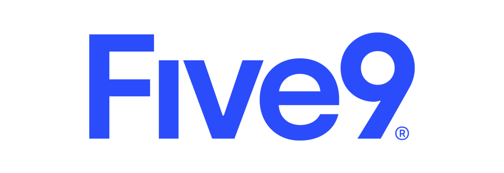 Logotipo de Five9 en azul