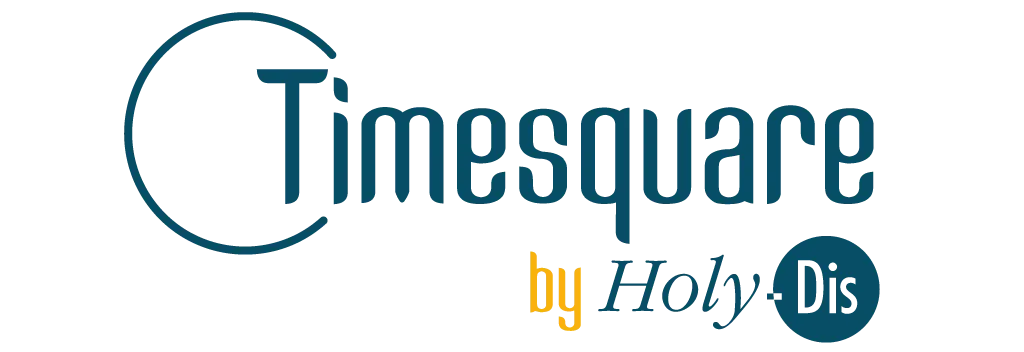 Logo de Timesquare by Holy-Dis, solución especializada en software de planificación de horarios, gestión de turnos y optimización de la fuerza de trabajo (Workforce Management - WFM) para contact centers y equipos de atención al cliente.