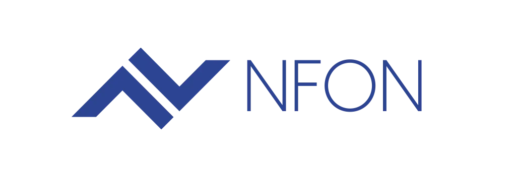 Logo de NFON, proveedor europeo de telefonía en la nube y comunicaciones empresariales con IA