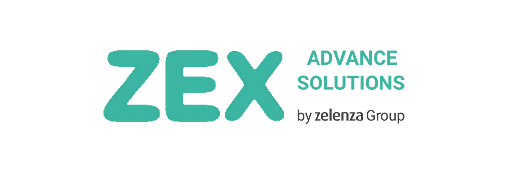 Logo de ZEX Advance Solutions by zelenza Group.
