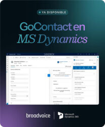 Interfaz de GoContact en MS Dynamics