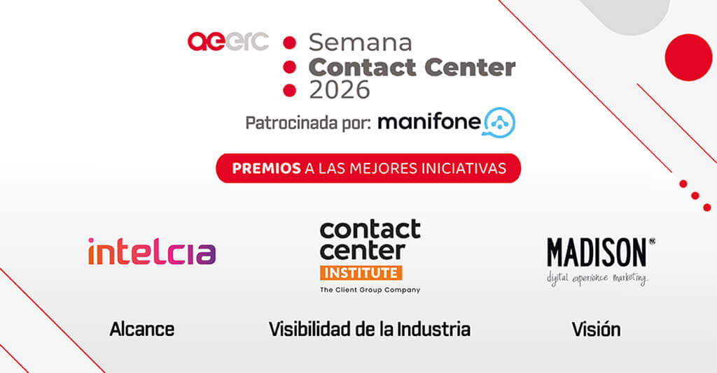 Panel con los logos de los premiados en la II Semana del Contact Center.